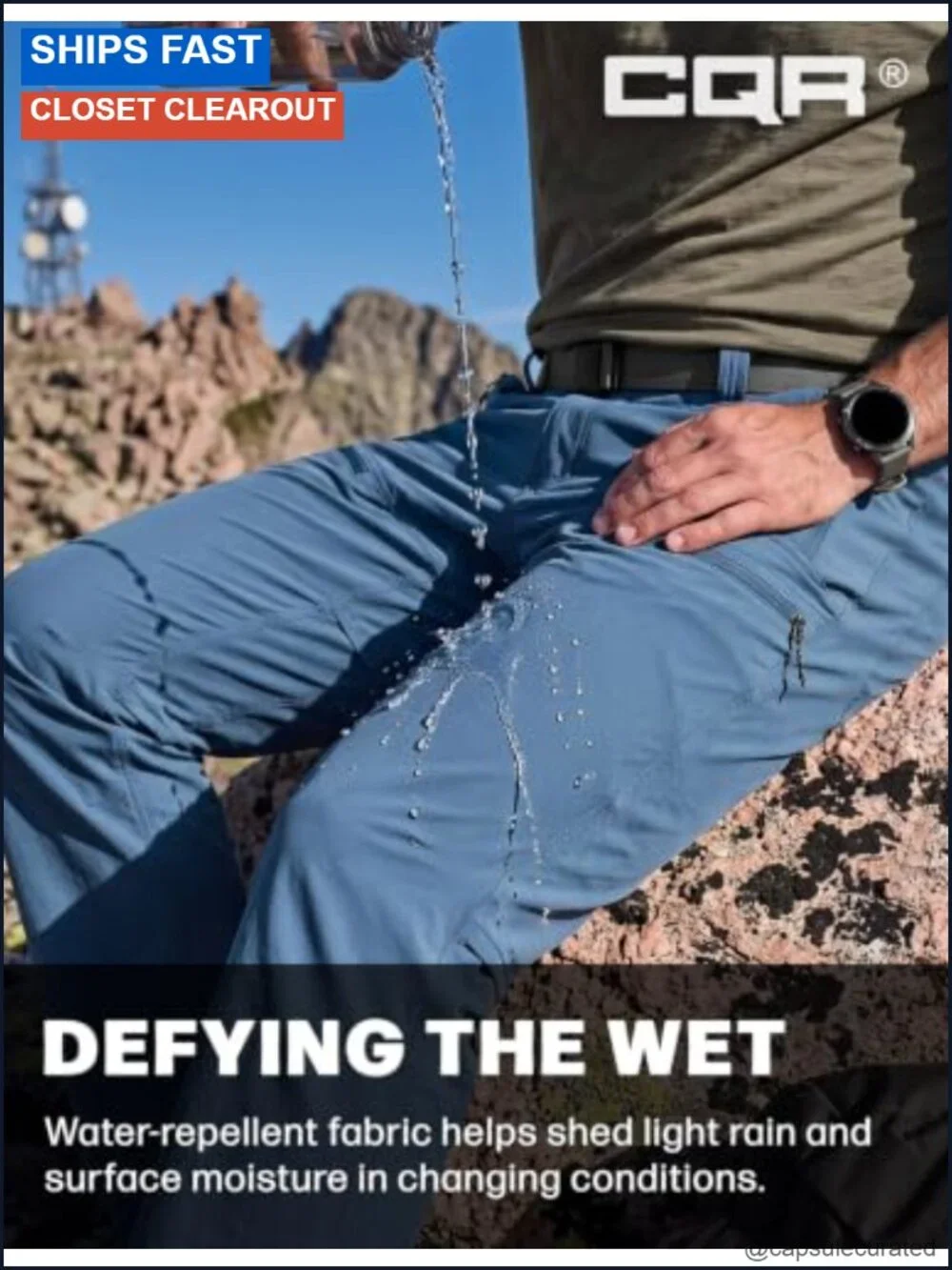 Men's Quick Dry Water Resistant Tactical Cargo Pants Stretch Hiking Work Pants